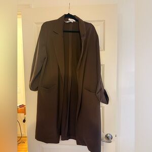 Elegant chocolate  Brown Women's Coat